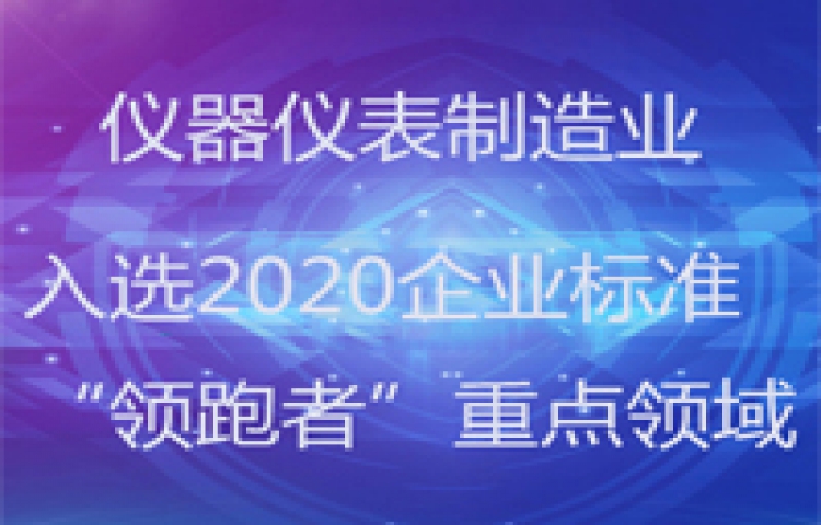 儀器儀表制造業入選2020企業標準“領跑者”重點領域